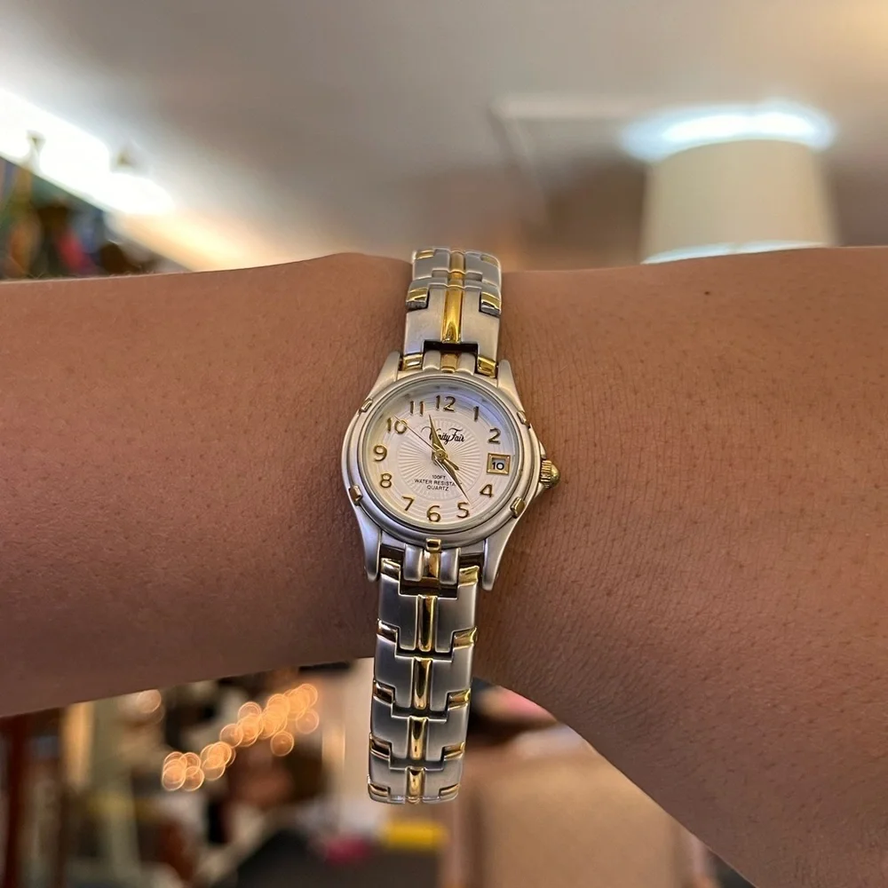 Vintage Vanity Fair Silver & Gold Toned Watch